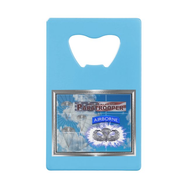 Amazing American Paratrooper and Flag (Front)