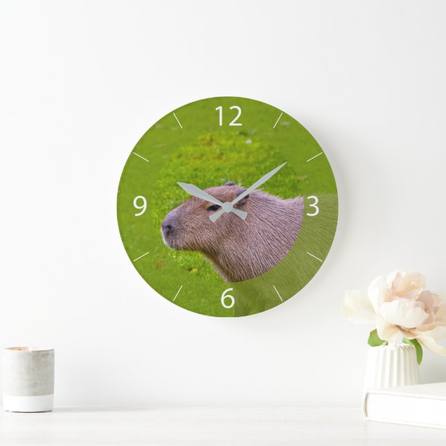 Amazing Animal Capybara Large Clock (Home)