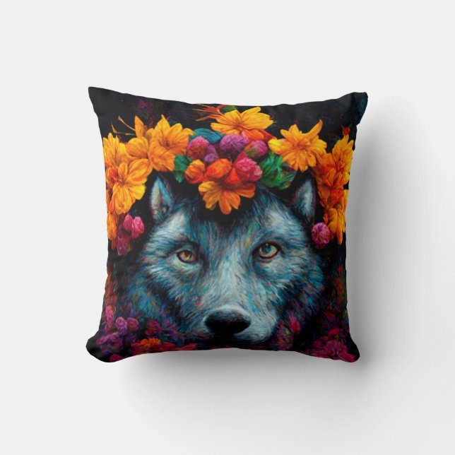 Amazing animals lovely cute throw pillow (Front)