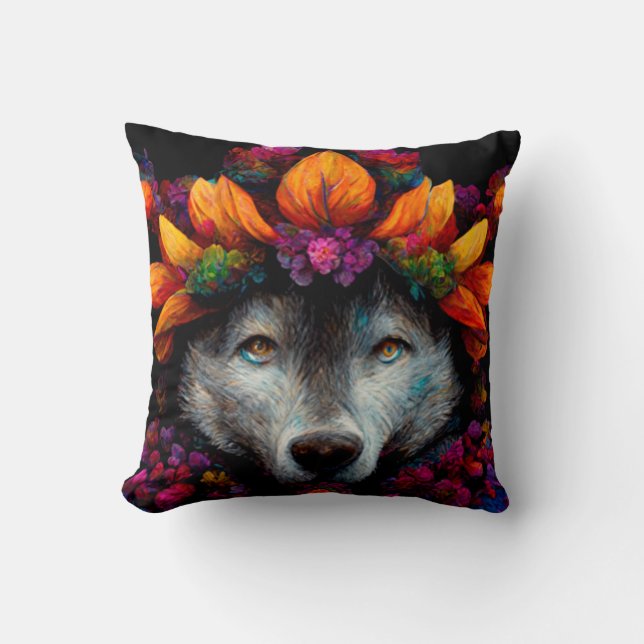 Amazing animals lovely cute throw pillow (Front)