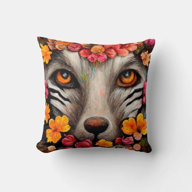 Amazing animals lovely cute throw pillow (Front)