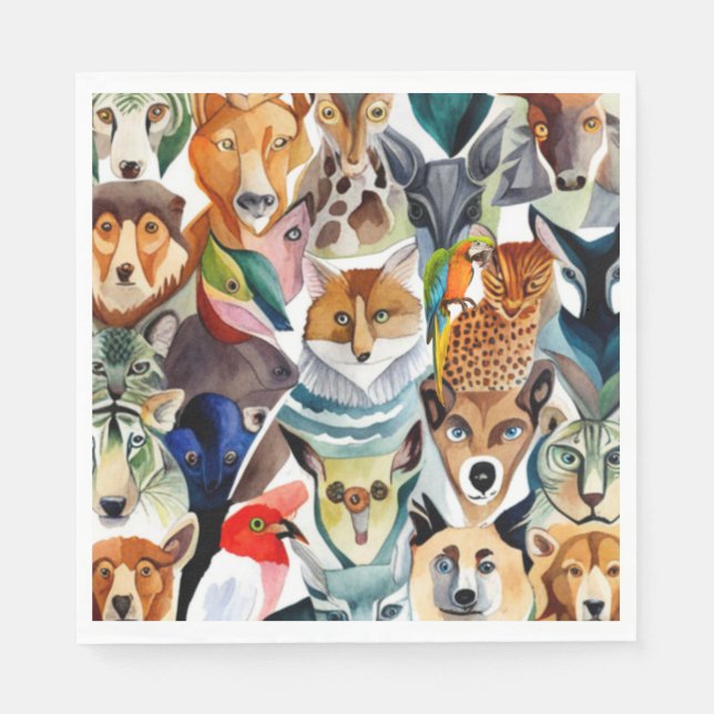 Amazing Animals Napkin (Front)