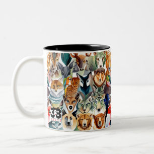 Amazing Animals Two-Tone Coffee Mug