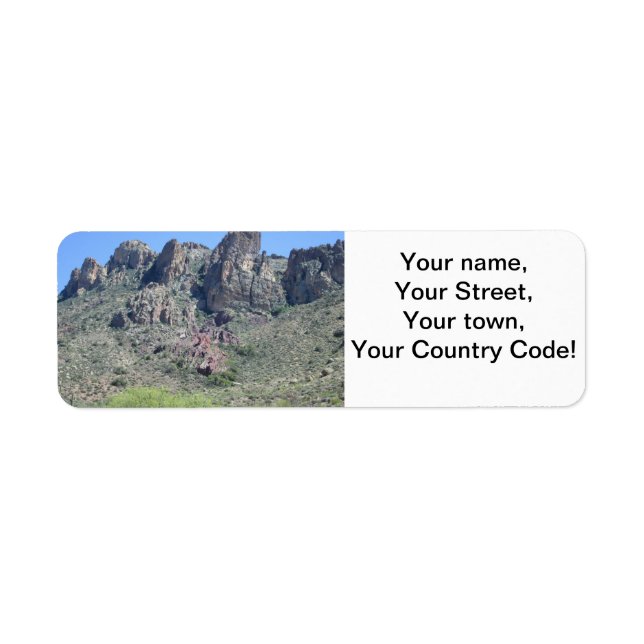 Amazing Apache Trail Return Address Label (Front)