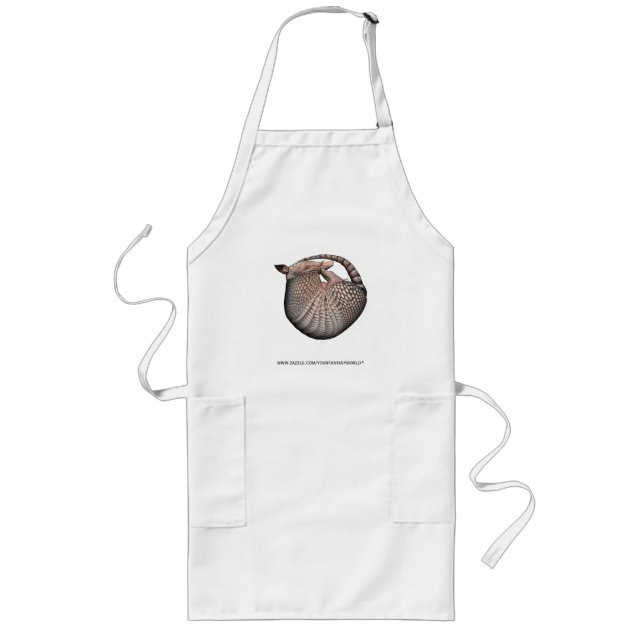 Amazing Armadillo Long Apron (Front)