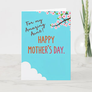 Amazing Aunt Mothers Day Card