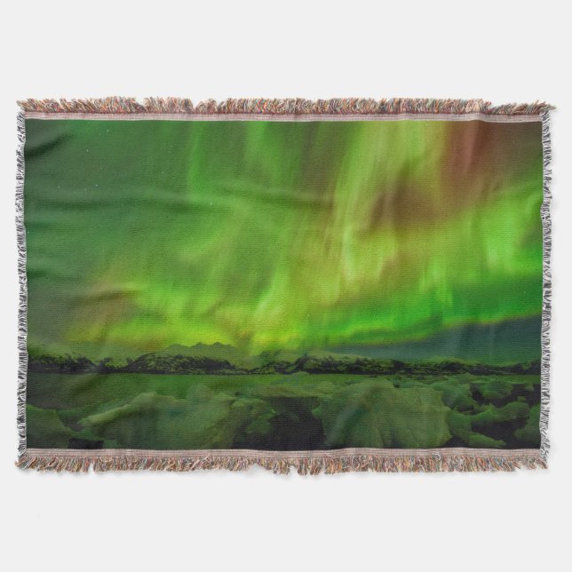 Amazing Aurora Throw Blanket (Front)