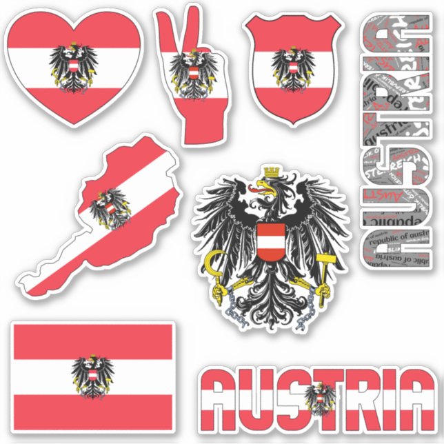 Amazing Austria Shapes National Symbols (Front)