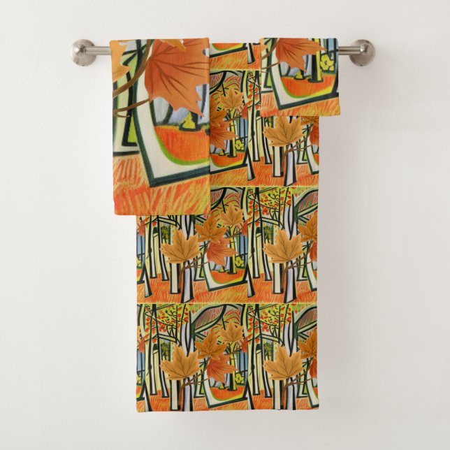 Amazing Autumn Bath Towel Set (Insitu)