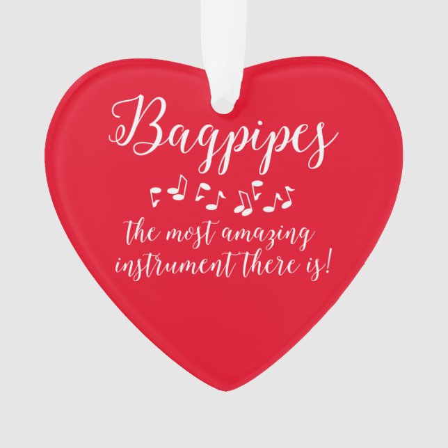 Amazing Bagpipes Ornament (Front)