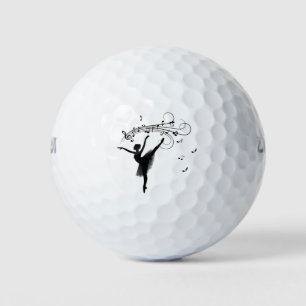 Amazing Ballerina Dancing with Music Golf Balls