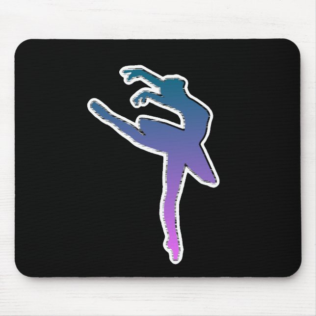 Amazing Ballerina Graphic Mouse Pad (Front)