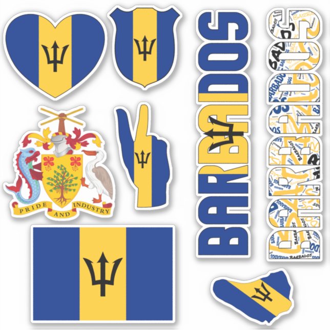 Amazing Barbados Shapes National Symbols (Front)