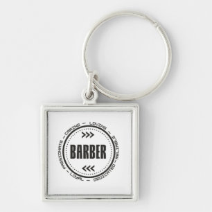 Amazing Barber Job Title Key Ring