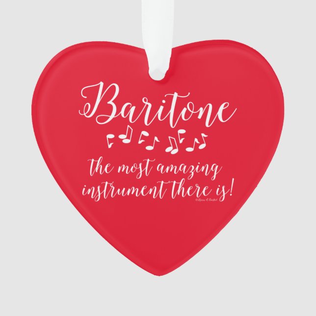 Amazing Baritone  Ornament (Front)