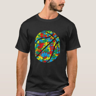 Amazing Basketball Autism Sport Autism Awareness K T-Shirt