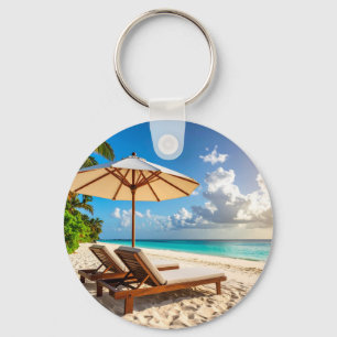 Amazing beach key ring
