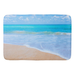 Amazing Beach Tropical Scene Photo Bath Mat