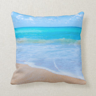 Amazing Beach Tropical Scene Photo Cushion