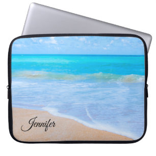 Amazing Beach Tropical Scene Photo Laptop Sleeve