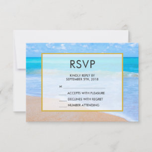 Amazing Beach Tropical Scene Photo RSVP