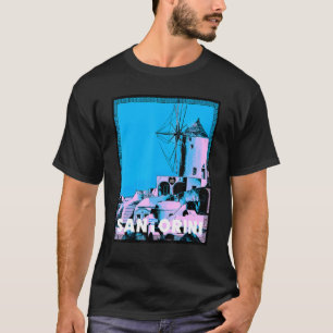 Amazing Beautiful Greek Island Aegean Sea Santorin T-Shirt