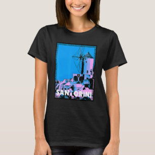 Amazing Beautiful Greek Island Aegean Sea Santorin T-Shirt