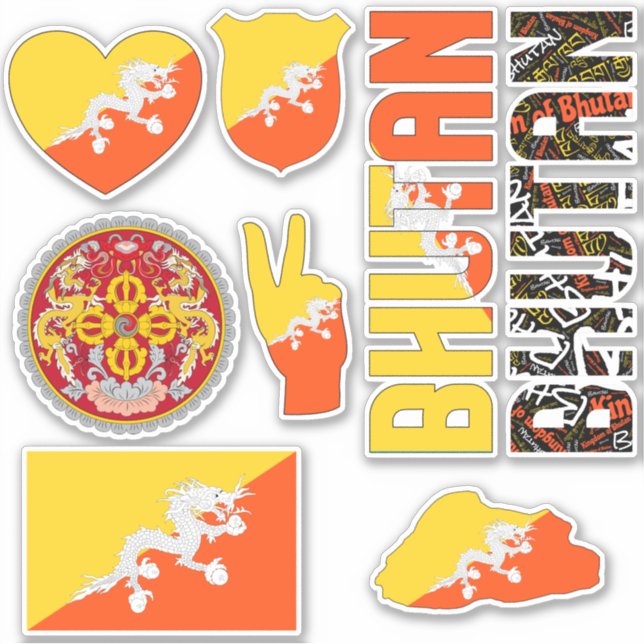 Amazing Bhutan Shapes National Symbols (Front)
