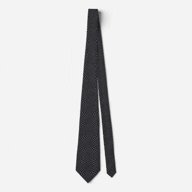 Amazing Black Swirl Pattern Customise This! Tie (Front)