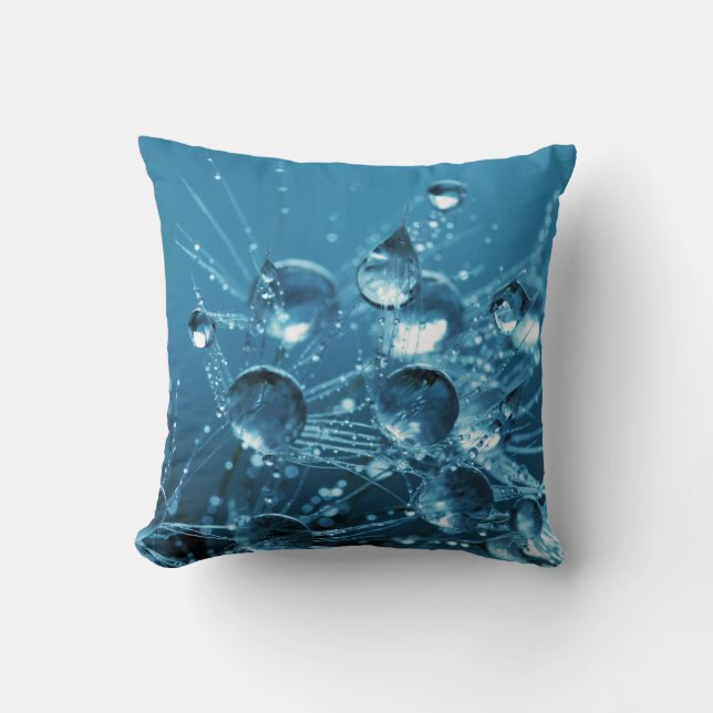 Amazing Blue Water Drop Cushion (Front)