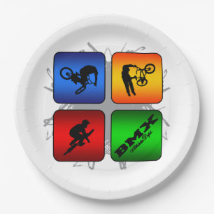Amazing BMX Urban Style Paper Plate