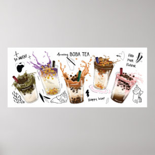 Amazing Boba tea Poster