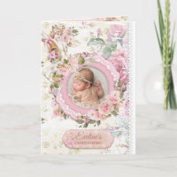 Amazing boho blush roses angels photo baptism