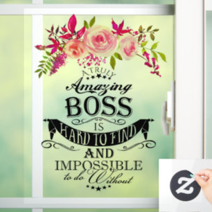 Amazing Boss THANK YOU BOSS "awesome boss sign