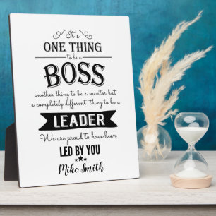 Amazing boss thank you plaque