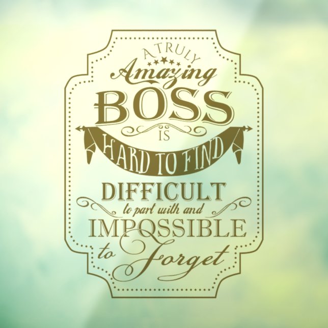Amazing boss thank  you plaque thanks sign (Sheet 3)