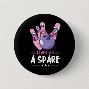 Amazing Bowler Strikes Bowling Sports Funny Bowlin 6 Cm Round Badge