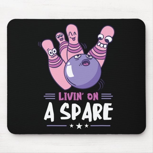 Amazing Bowler Strikes Bowling Sports Funny Bowlin Mouse Pad (Front)