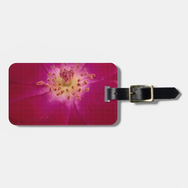 Amazing Checked Rose.jpg Luggage Tag (Front Horizontal)