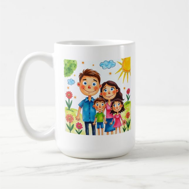 Amazing children make this artwork  coffee mug (Left)