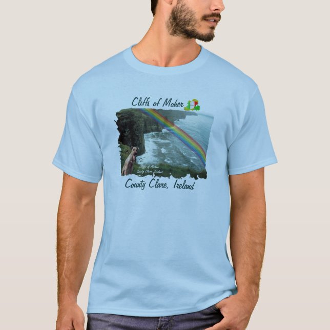 Amazing Cliffs of Moher Ireland Design #3 T-Shirt (Front)