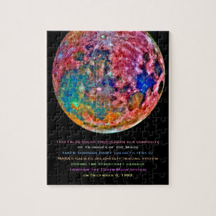 Amazing Colorful Moon Satellite Photo Composite Jigsaw Puzzle