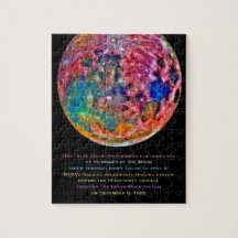 Amazing Colourful Moon Satellite Photo Composite