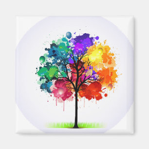 Amazing colourful tree full of love , lover magnet