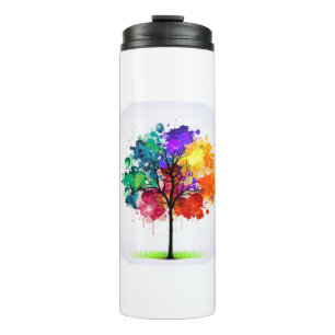 Amazing colourful tree full of love , lover thermal tumbler