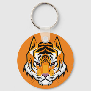 Amazing Cool Perfect Orange Tiger Key Ring