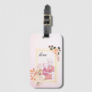 Amazing, Cool, Pink Couple Luggage Tag