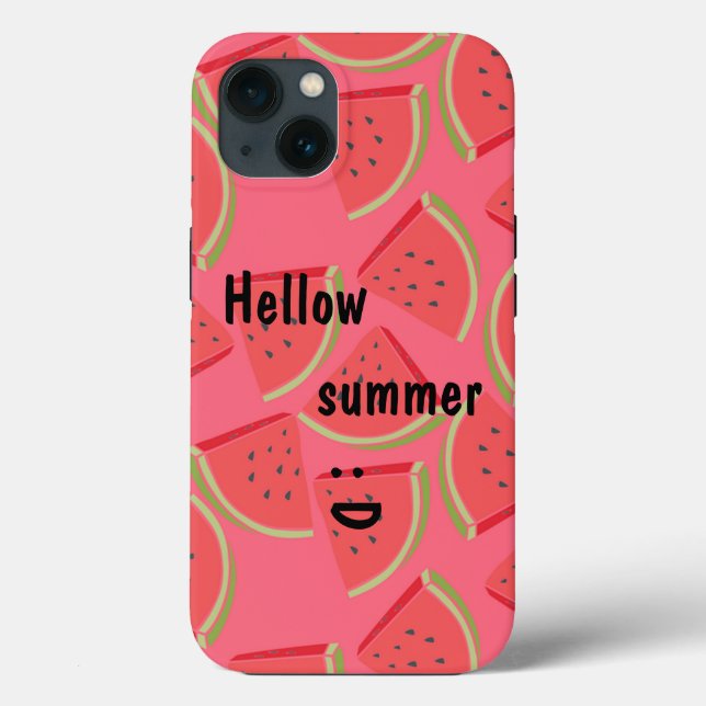 Amazing, Cool, Pink Watermelon Hellow Summer Case-Mate iPhone Case (Back)