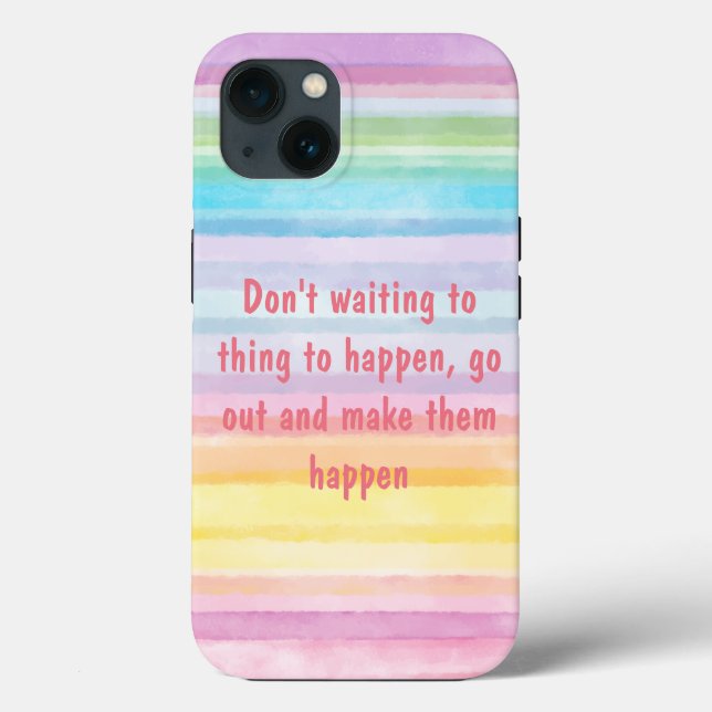 Amazing, Cool, Rainbow a quote Case-Mate iPhone Case (Back)