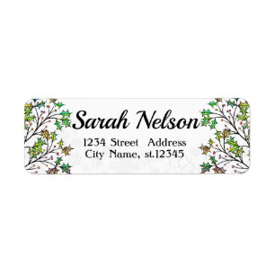 Amazing, Cool, Sparkly Gold Label Return Address Label